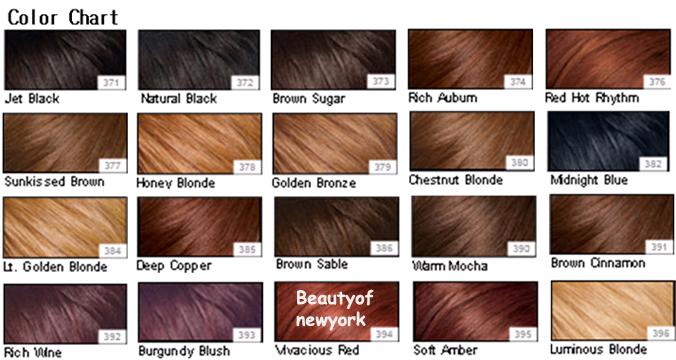 Clairol Beautiful Collection Colour Chart